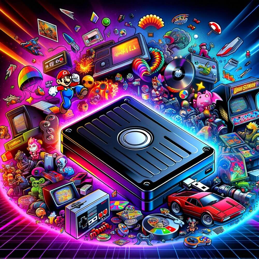 Hard Drive with Games - Ultimate Retro Gaming Hub - Retro Gaming House