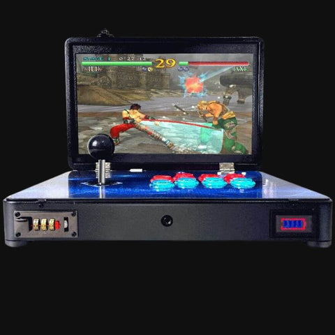 14-inch portable arcade game machine with HD display and foldable metal design
