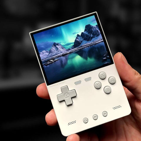 Front view of white variant showing detailed button arrangement and control scheme